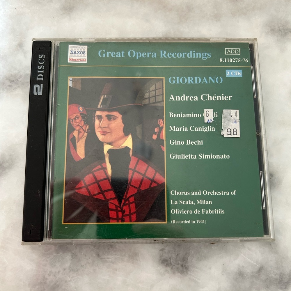 Andrea Chénier Opera CD - Black Case